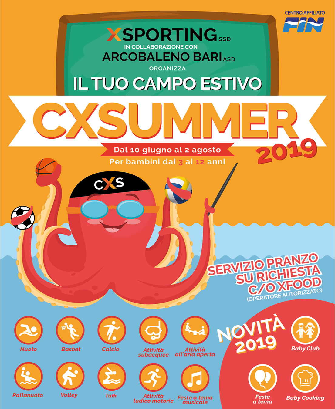 Programma campo estivo a Bari